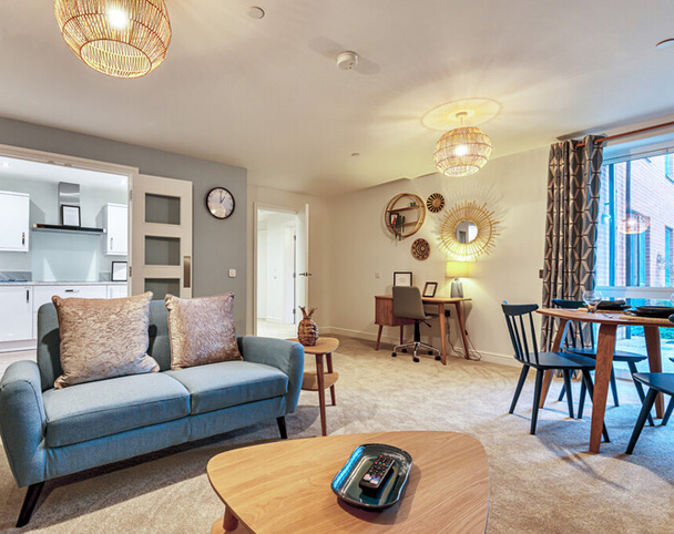 the landings living room